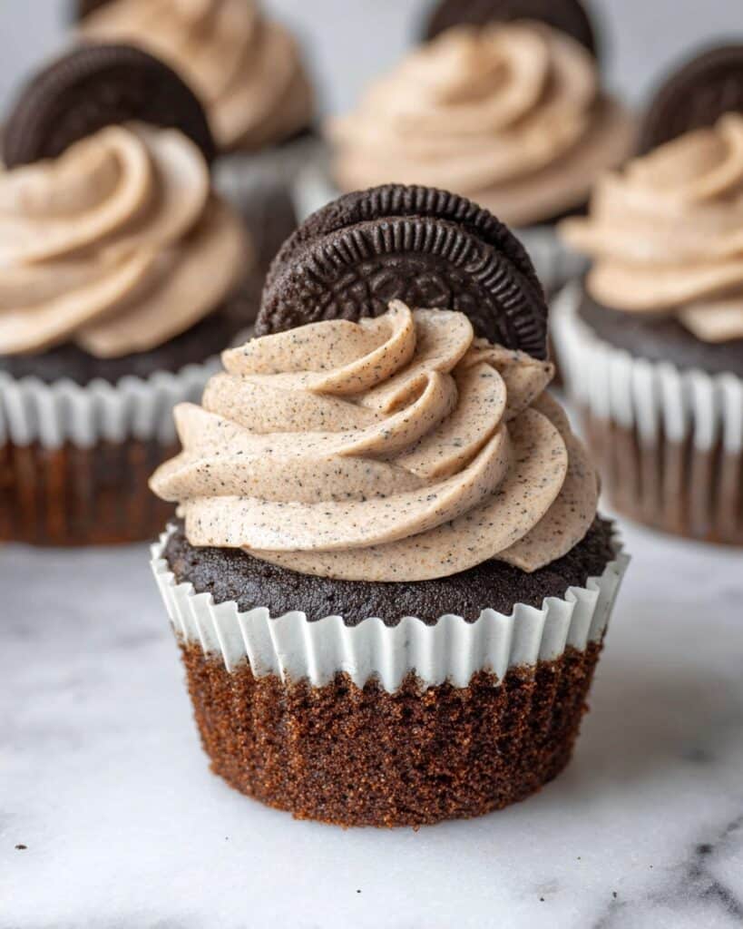 Triple Oreo Chocolate Cupcakes Recipe
