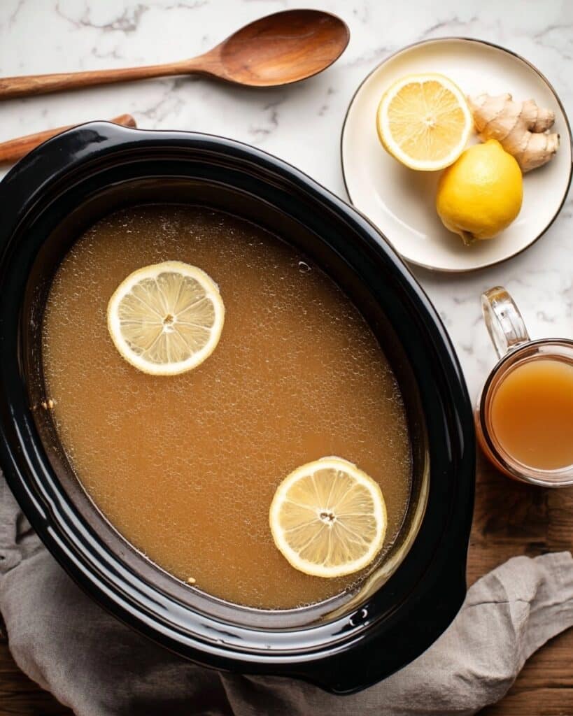 Slow Cooker Beef Bone Broth Recipe