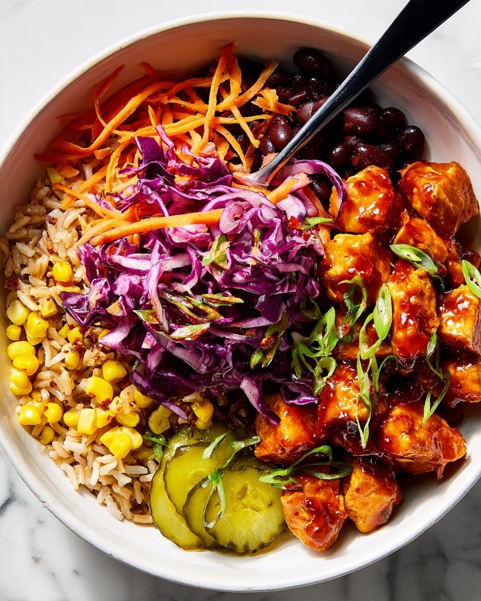 BBQ Chicken and Veggie Protein Bowls Recipe