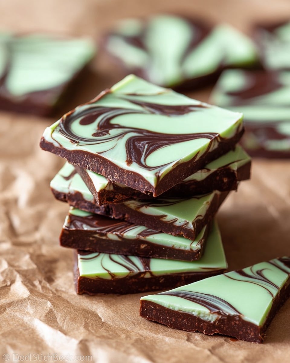 Mint Chocolate Swirl Bark Recipe