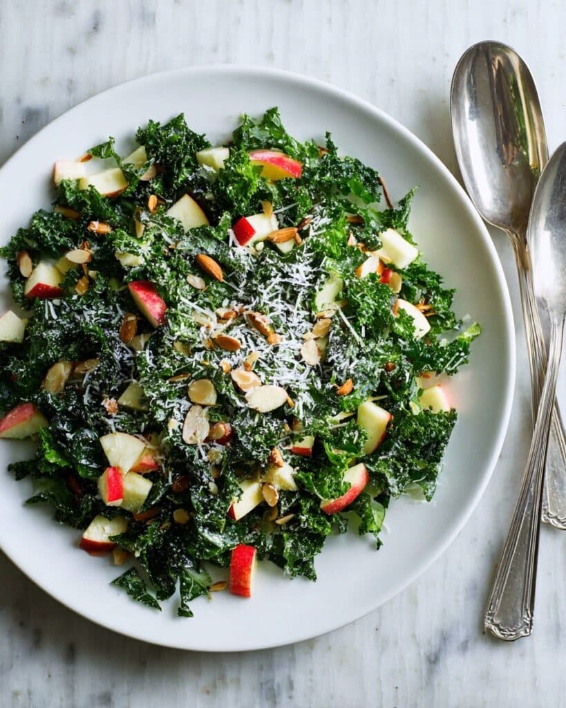 Kale Salad with Apples and Cheddar Recipe