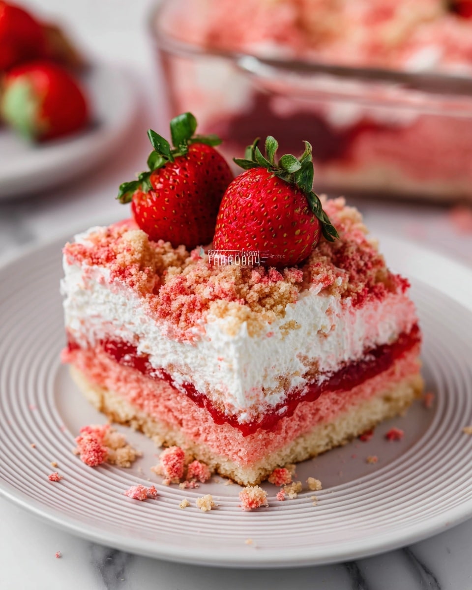 Strawberry Poke Cake Recipe