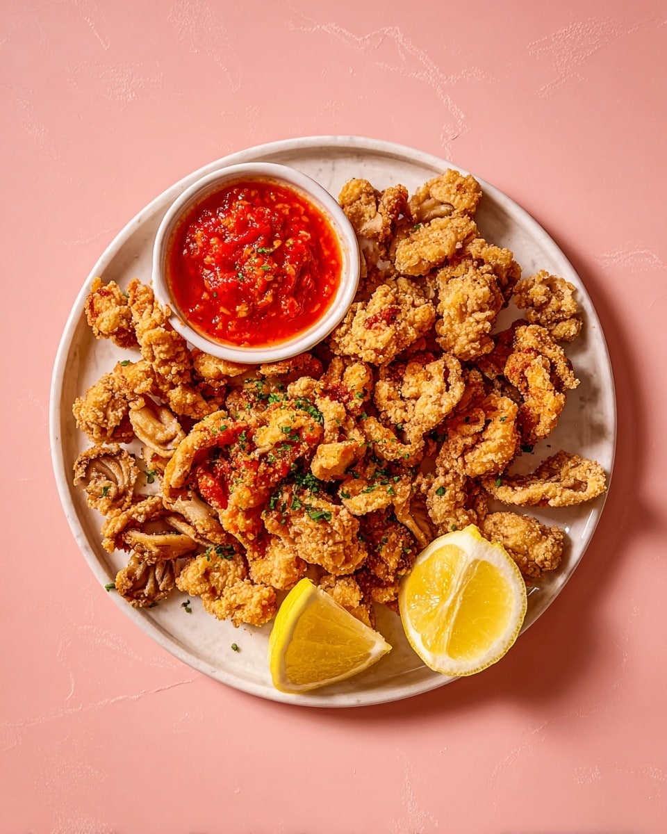 Mushroom “Calamari” with Spicy Marinara Recipe