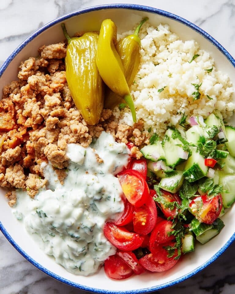 Low-Carb Turkey Gyro Bowl Recipe