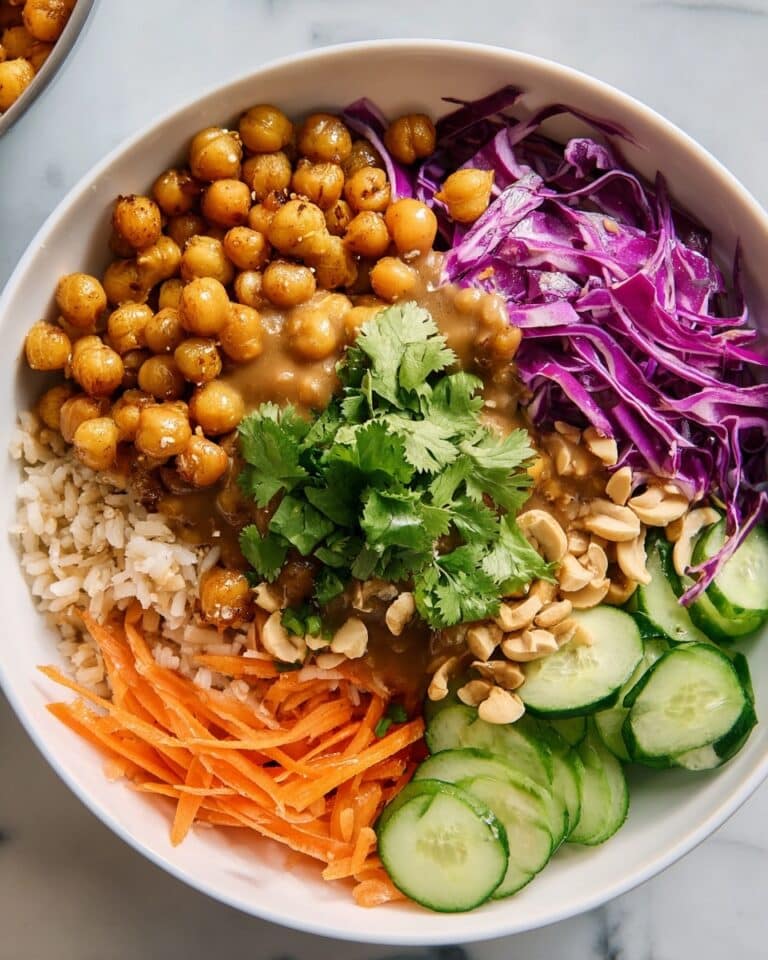 Peanut Chickpea Protein Bowls Recipe