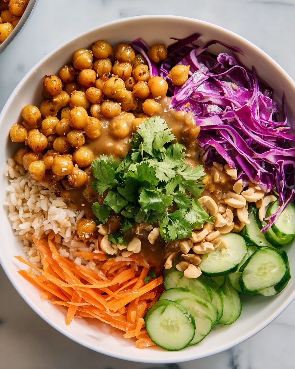 Peanut Chickpea Protein Bowls Recipe
