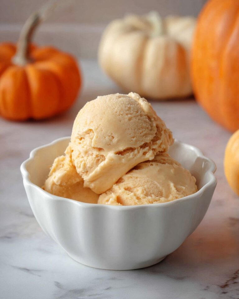 Ninja Creami High Protein Pumpkin Ice Cream with Cottage Cheese Recipe