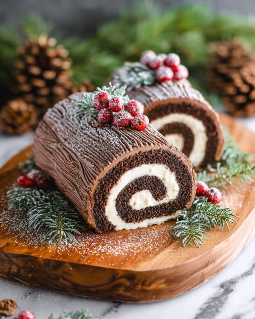 Yule Log Cake (Bûche de Noël) Recipe