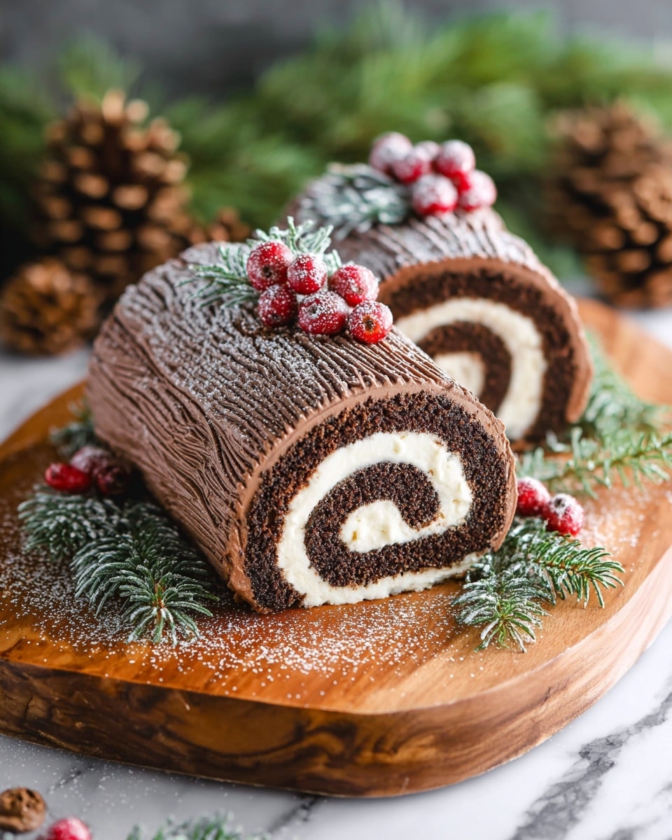 Yule Log Cake (Bûche de Noël) Recipe