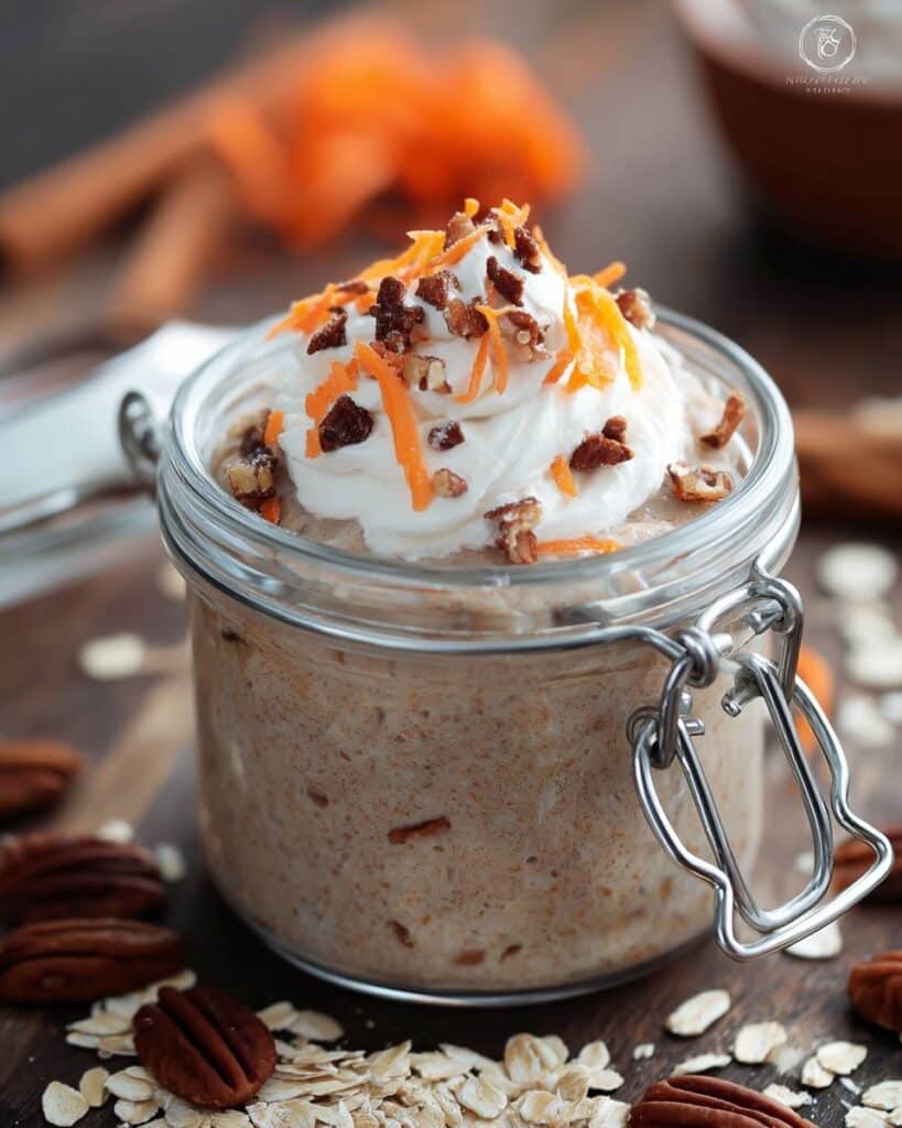 Carrot Cake Protein Overnight Oats Recipe