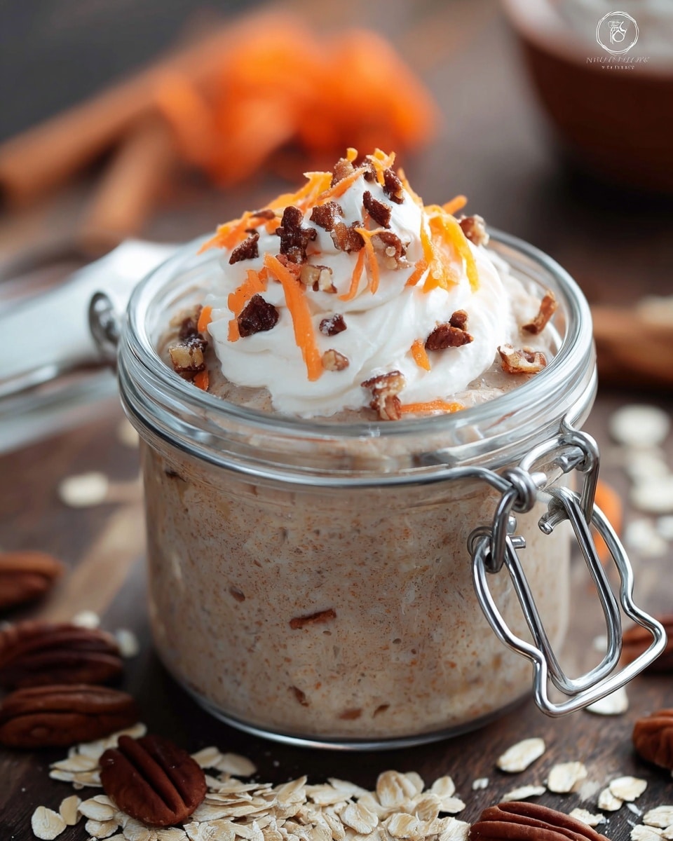 Carrot Cake Protein Overnight Oats Recipe