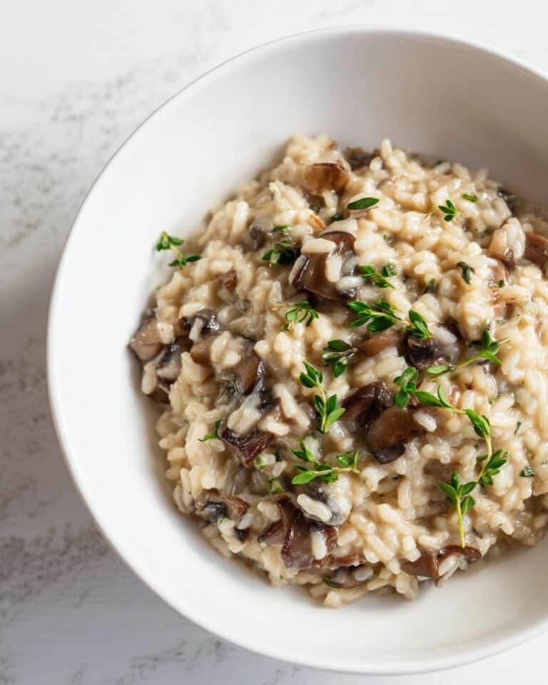 Creamy Vegan Mushroom Risotto Recipe