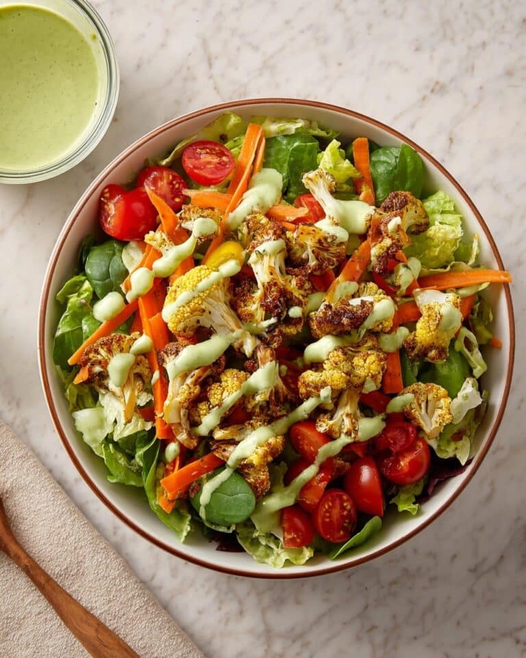 Roasted Cauliflower Salad with Avocado and Toasted Almonds Recipe