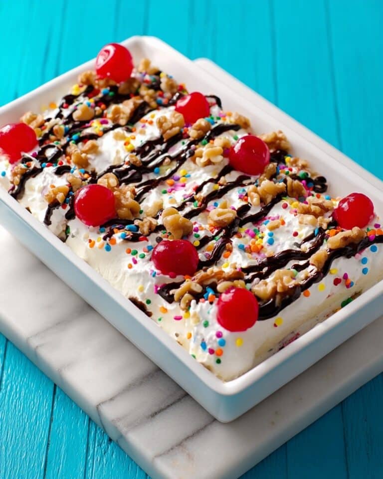 No-Bake Banana Split Lasagna Recipe
