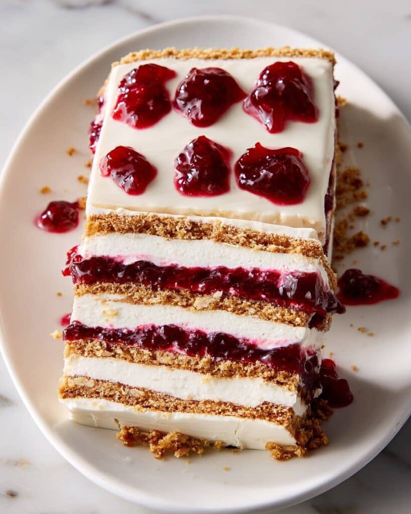 Cherry Cheesecake Icebox Cake Recipe