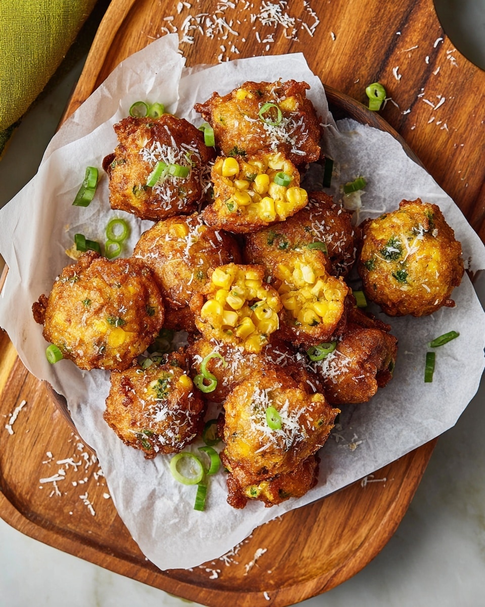 Cheesy Corn Poppers Recipe