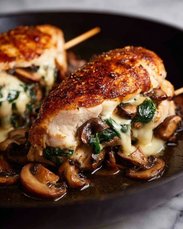 Mushroom Stuffed Chicken Breast Recipe