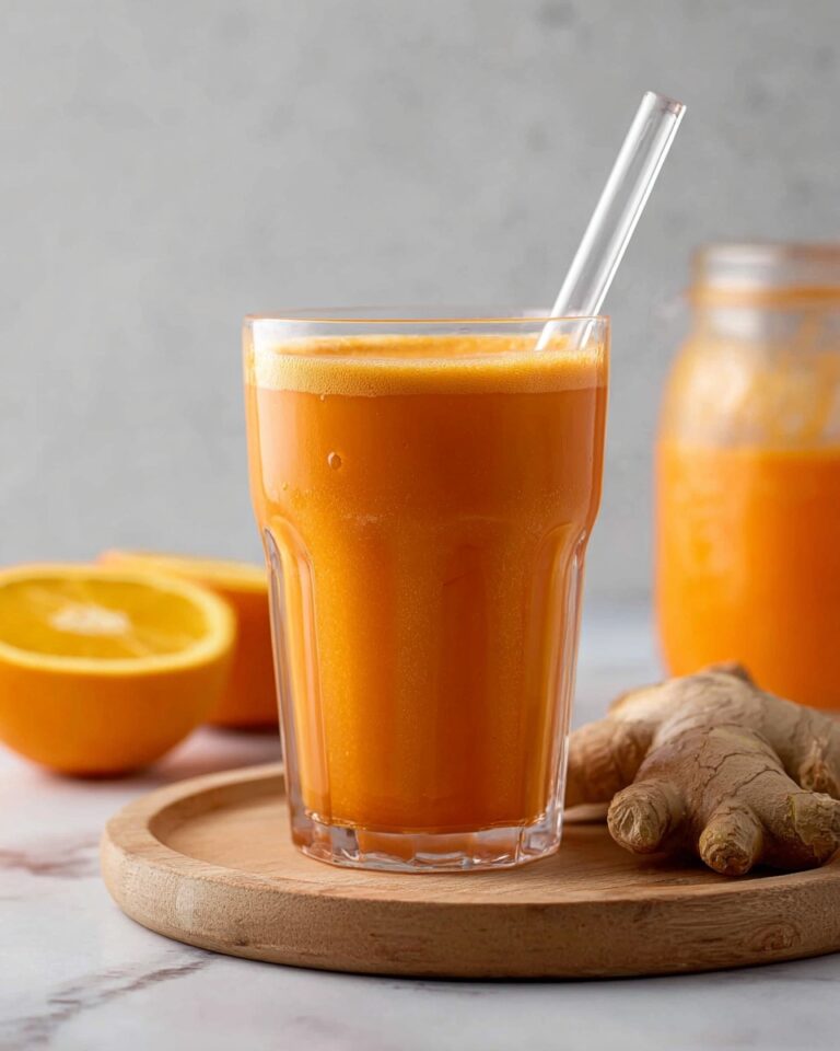Immune Boosting Ginger Carrot Orange Smoothie Recipe