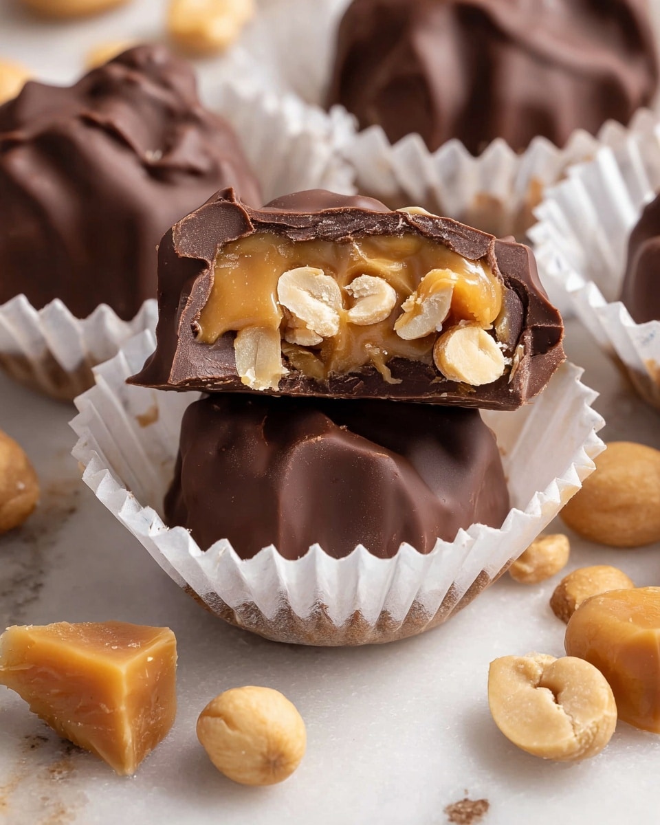 Salted Peanut Caramel Clusters Recipe