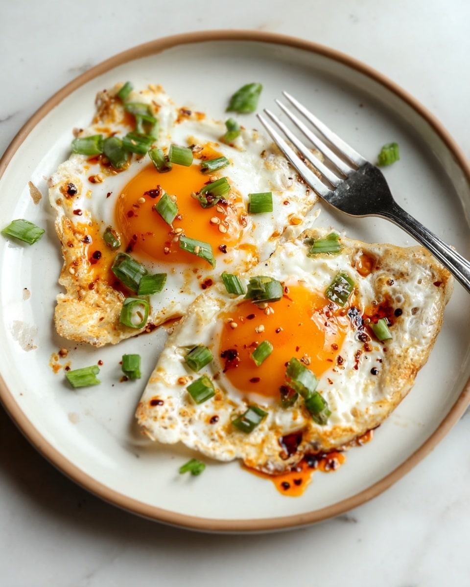 Soy Sauce Fried Eggs Recipe