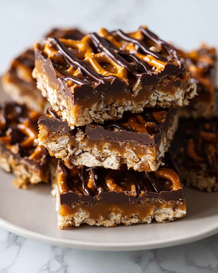 Pretzel Bark with Chocolate, Caramel, and Flake Salt Recipe