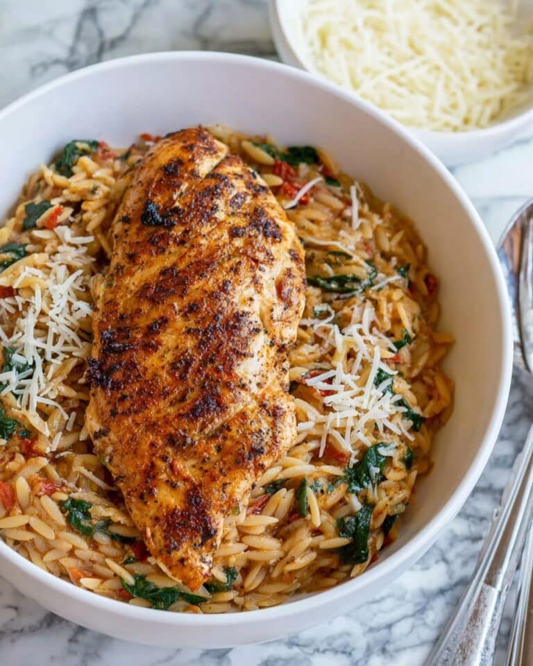 Creamy Tomato Chicken Risoni (Orzo) Recipe