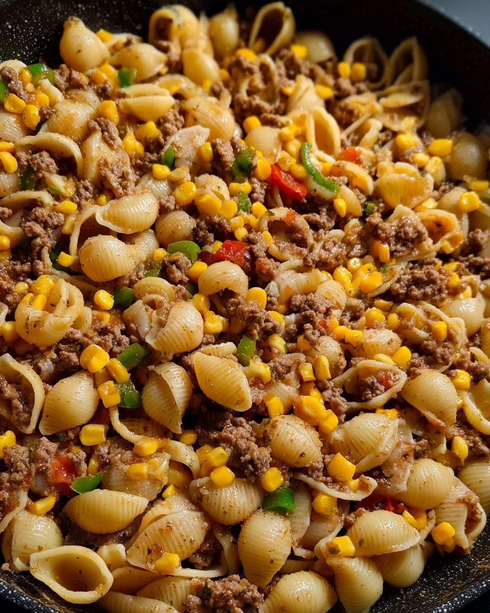 Conchitas with Ground Beef Recipe