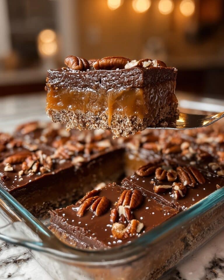 Caramel Chocolate Crunch Bars Recipe