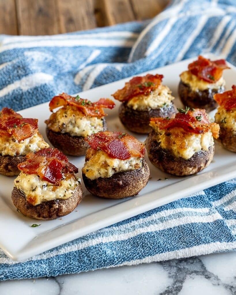 Smoky Stuffed Mushrooms Recipe