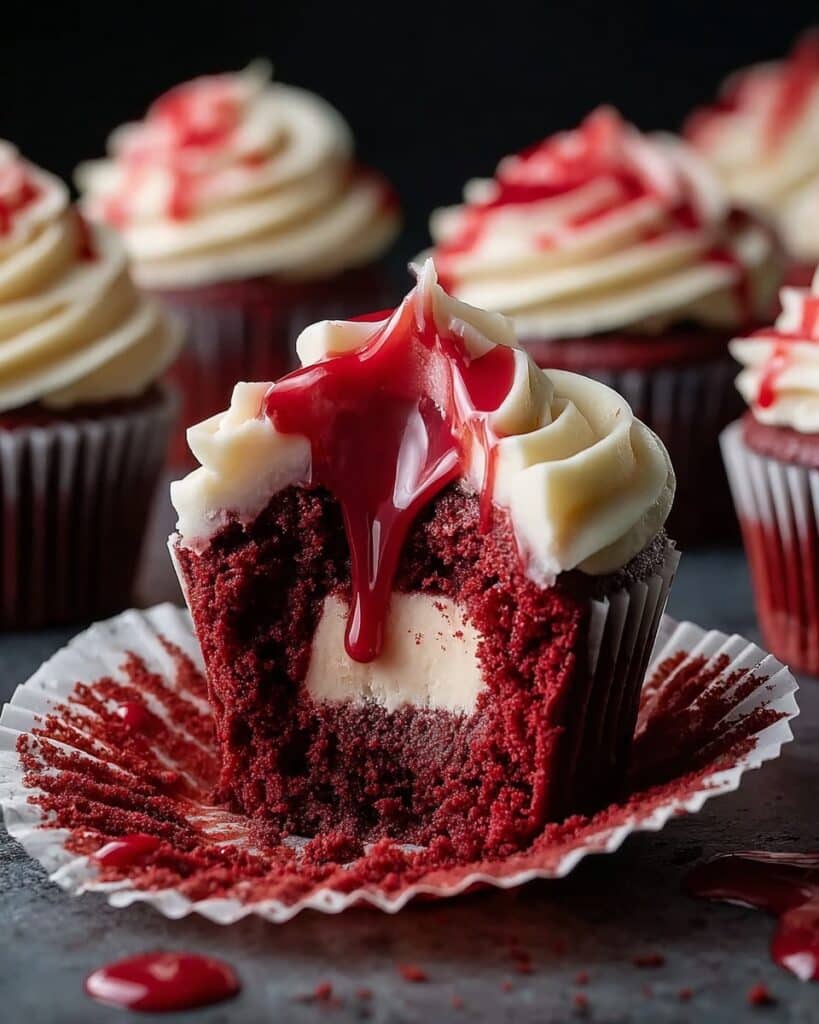 Halloween Vampire Bite Cupcakes Recipe
