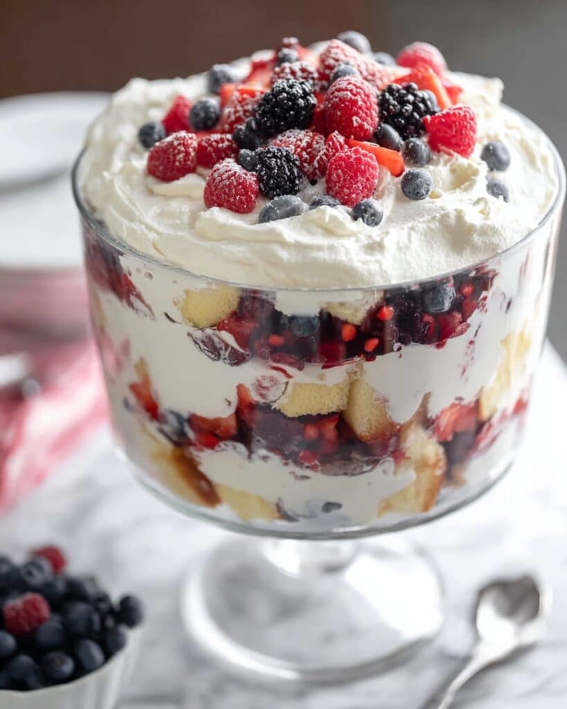 Strawberry Blueberry Trifle Recipe