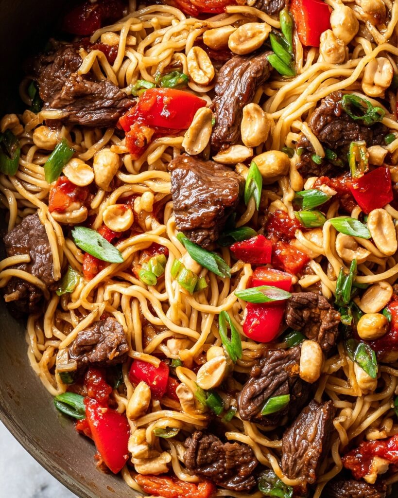 Kung Pao Beef Lo Mein Recipe