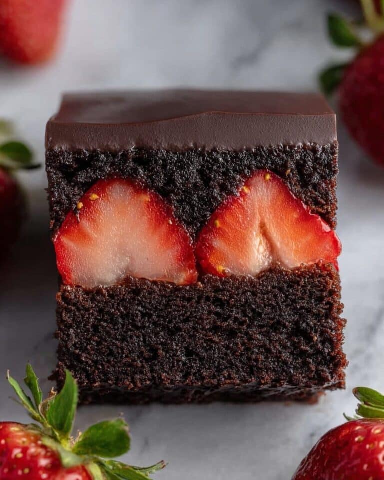Chocolate Covered Strawberry Brownie Delight Recipe