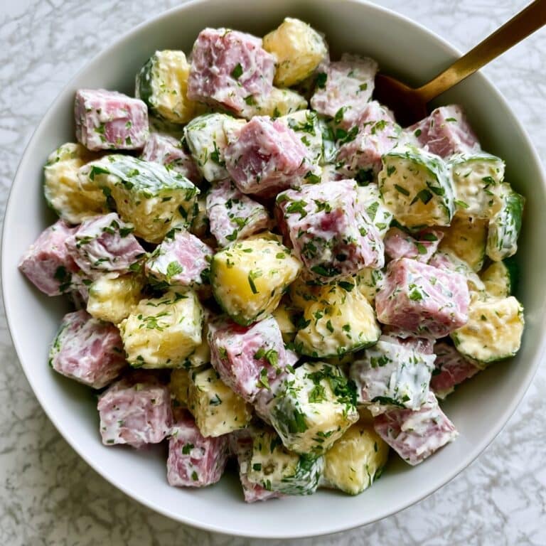 Ham Salad with Dill Pickles and Fresh Herbs Recipe