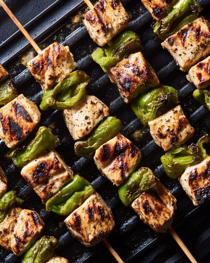 Grilled Pickle Chicken Skewers Recipe