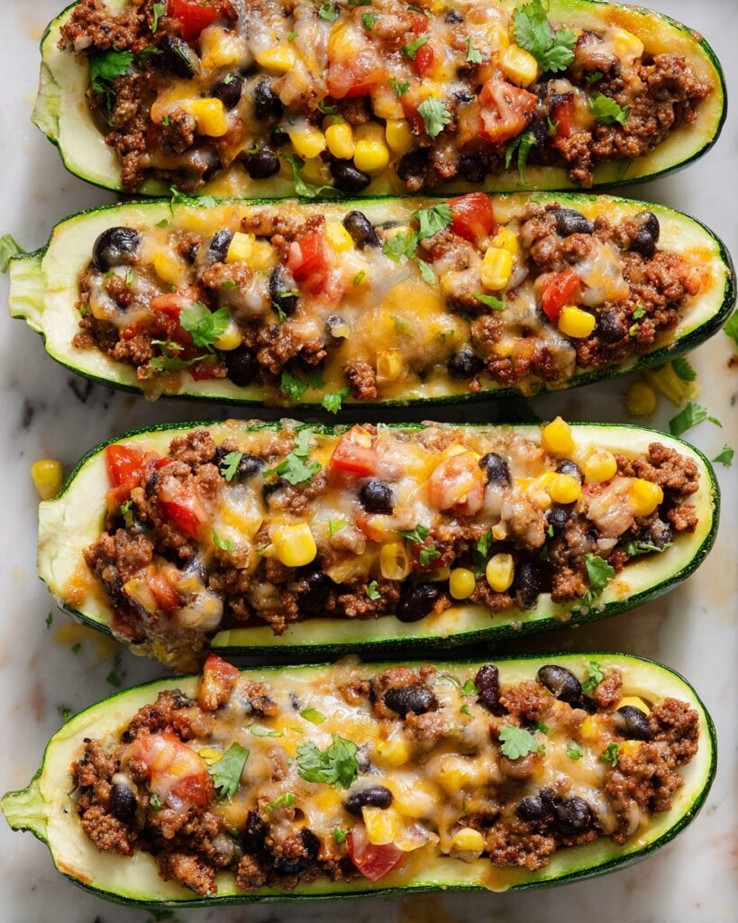 Burrito Zucchini Boats Recipe