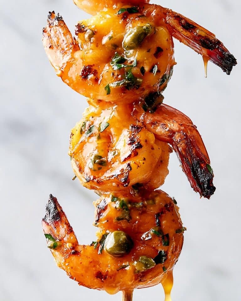 Grilled Shrimp Piccata Skewers Recipe
