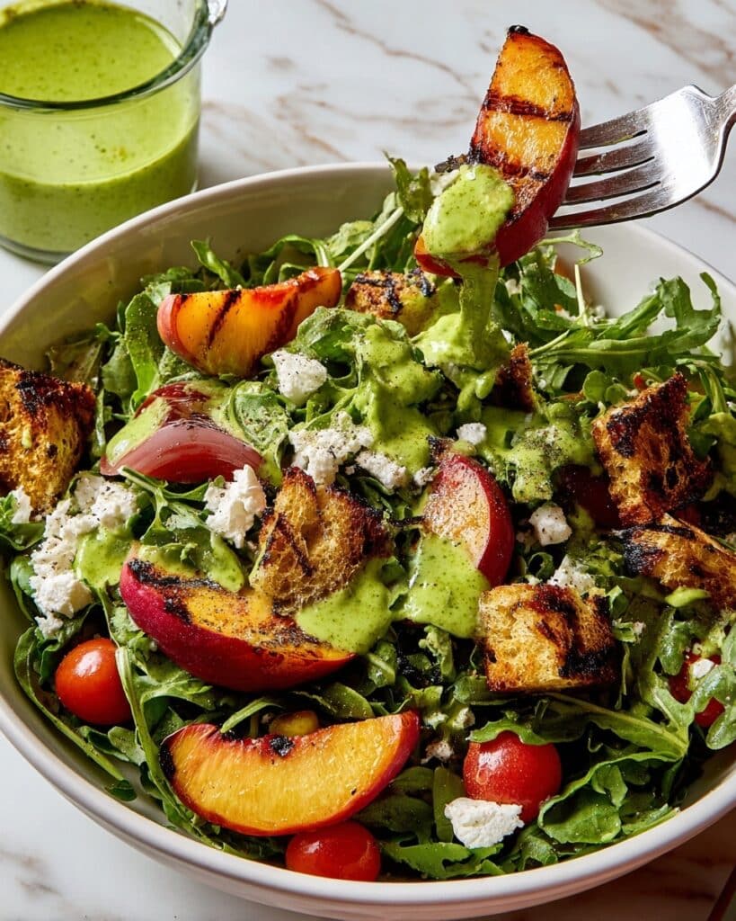 Grilled Plum & Pancetta Panzanella Salad Recipe