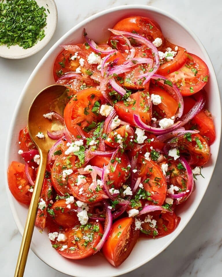Tomato Salad with Feta, Fresh Herbs, and Red Onion Recipe
