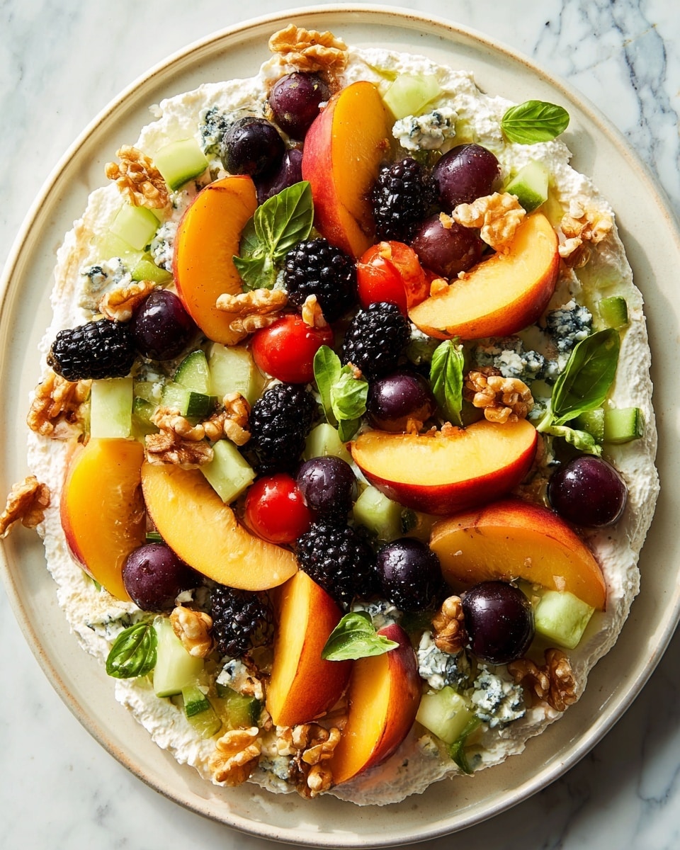 Blackberry-Peach Salad with Ricotta and Fresh Herbs Recipe