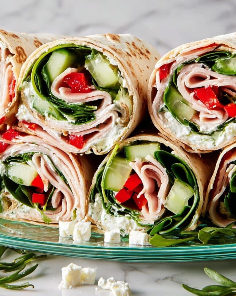 Turkey and Veggie Lavash Wrap with Goat Cheese and Fresh Herbs Recipe