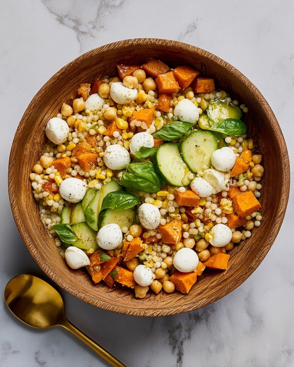 Summery Fresh Mozzarella and Couscous Salad Recipe