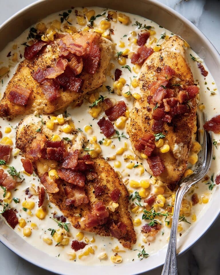 Garlicky Creamed Corn Chicken Recipe