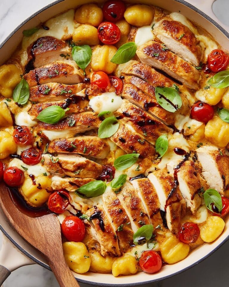 Caprese Chicken Gnocchi Skillet Recipe
