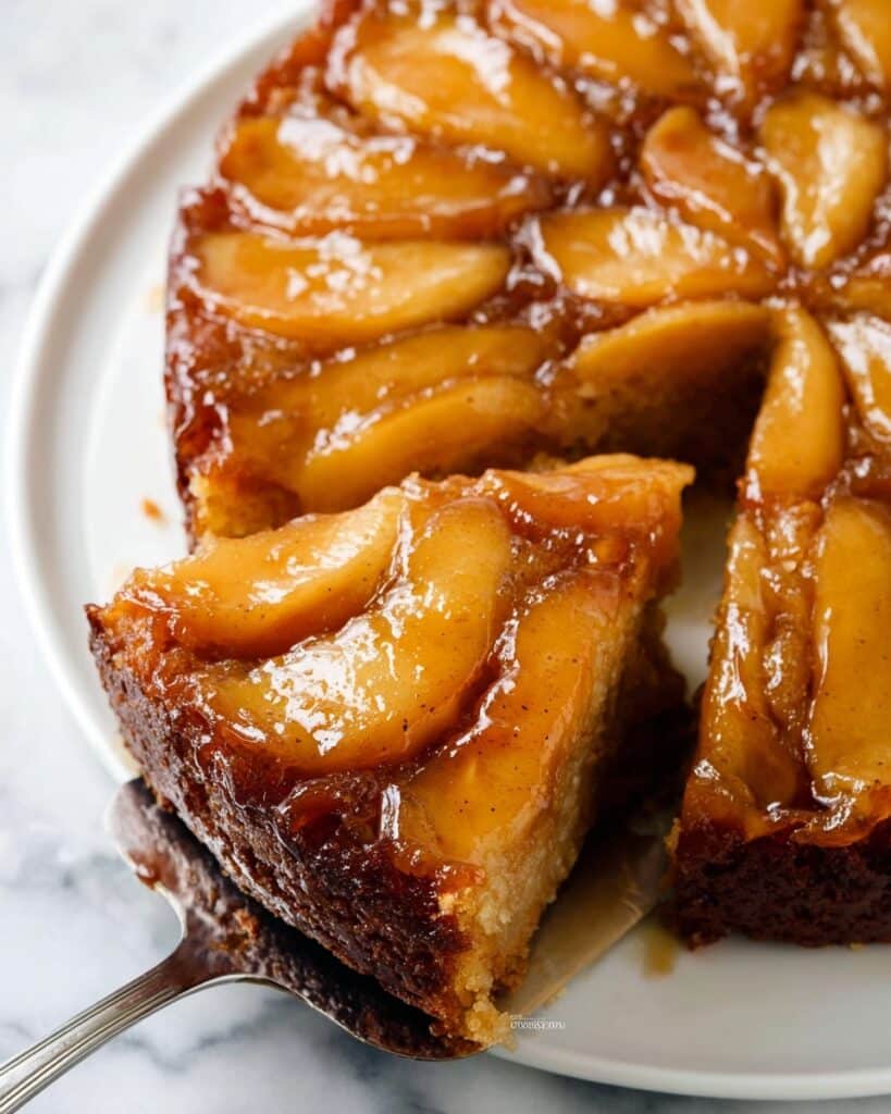 Caramel Apple Upside Down Cake Recipe
