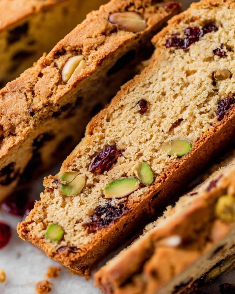 White Chocolate Cranberry Pistachio Biscotti Recipe