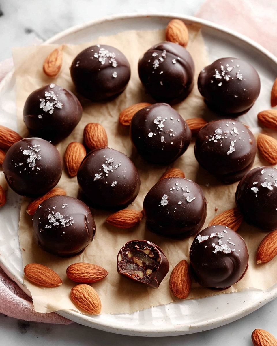 Healthy Chocolate-Covered Date & Almond Truffles Recipe