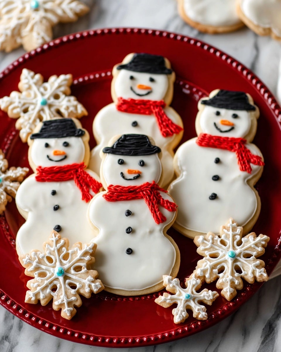 Snowman Sugar Cookies Recipe