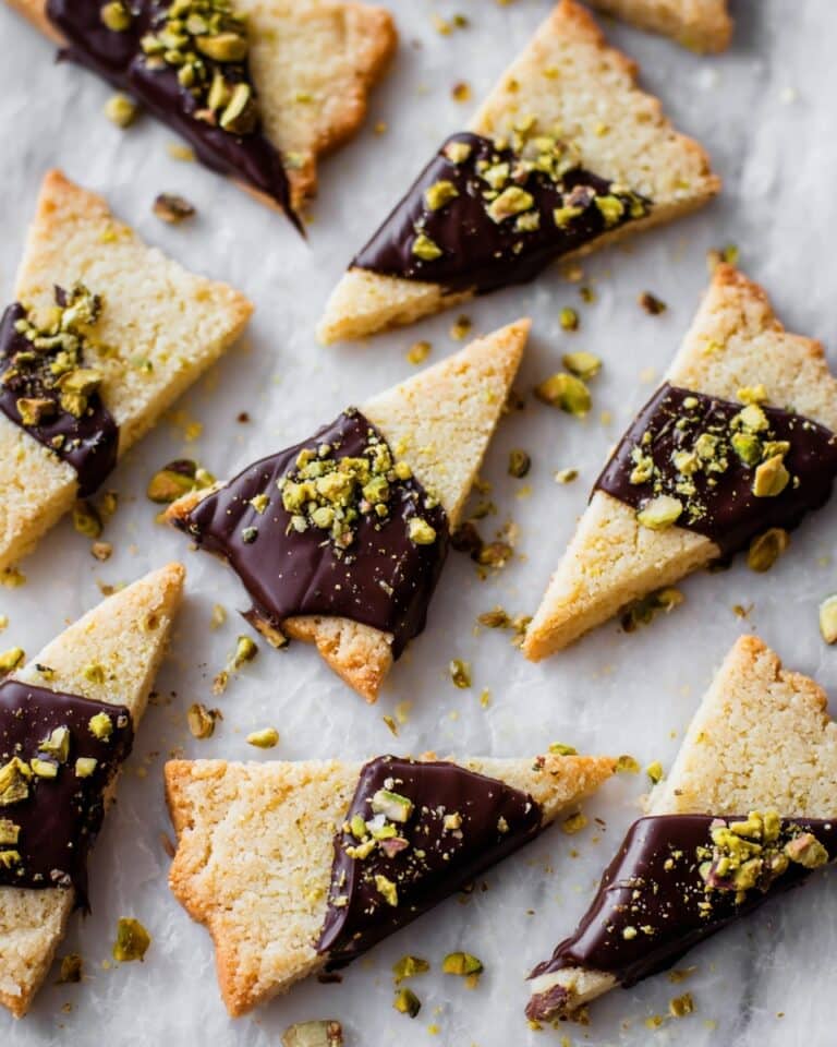 Salted Chocolate Pistachio Shortbread Recipe
