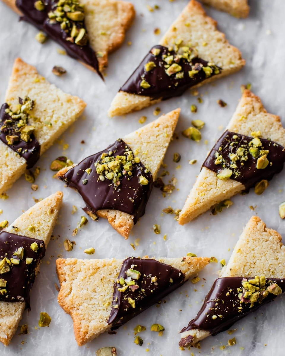 Salted Chocolate Pistachio Shortbread Recipe